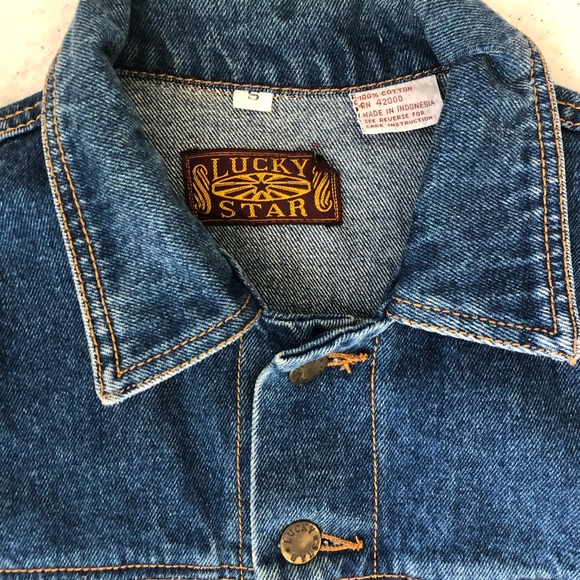 Lucky Star Vintage Small Womens Denim Jacket - Picture 2 of 7
